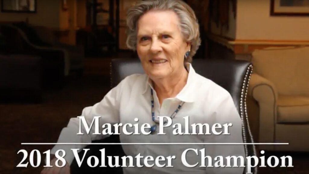 Marcie Palmer 2018 Volunteer Champion