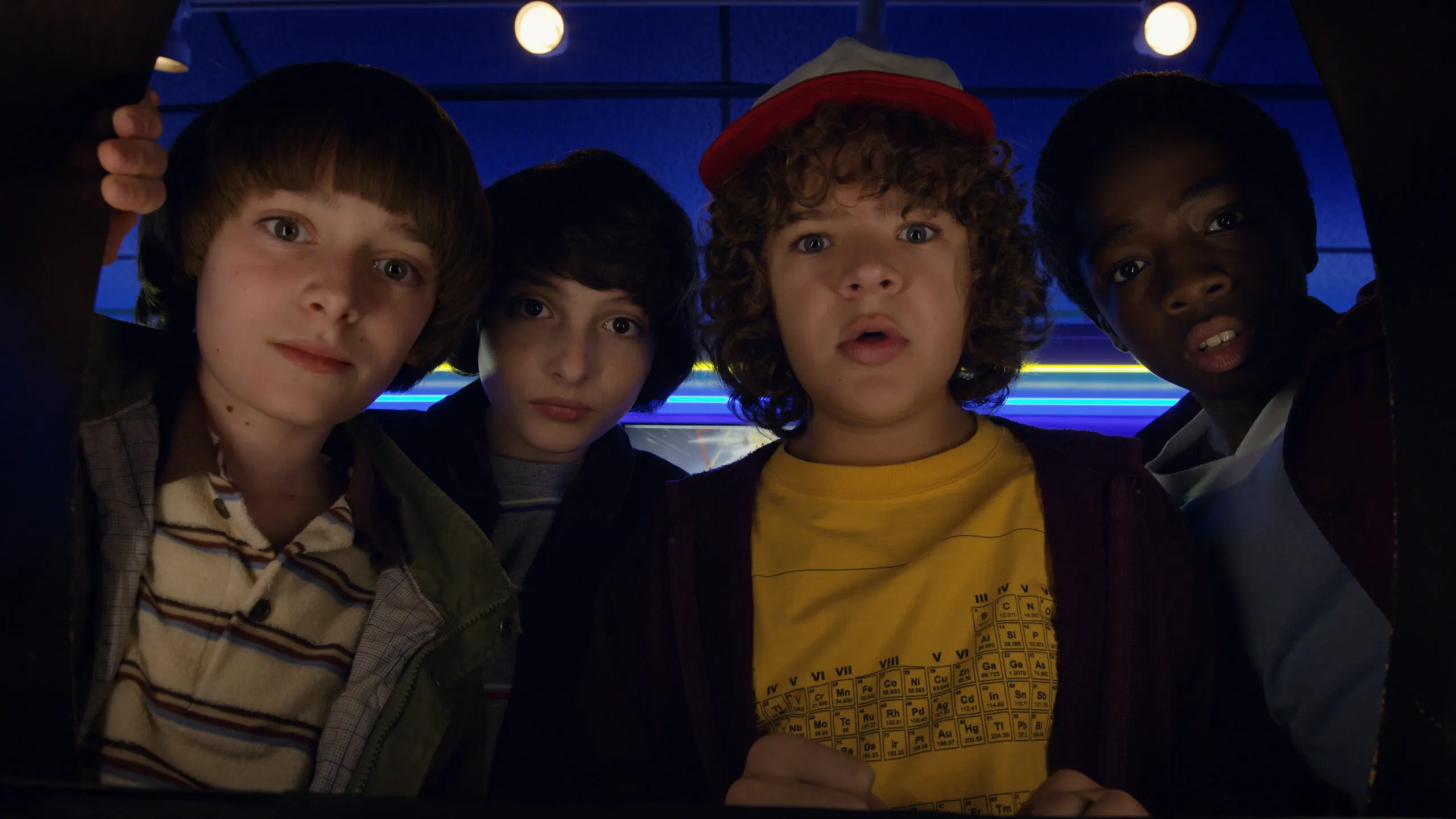 The cast of Stranger Things