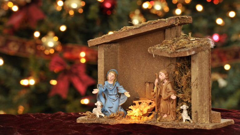 Nativity scene.