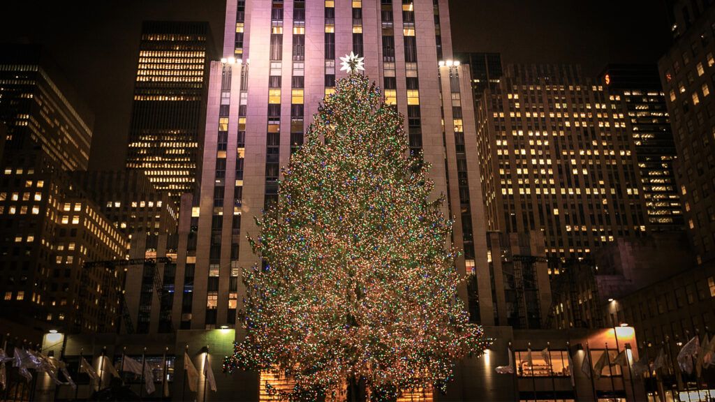 The Rockefeller Center Christmas tree. December 2016