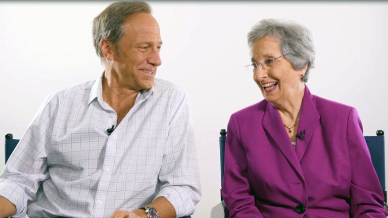 TV host Mike Rowe and his mother, Peggy