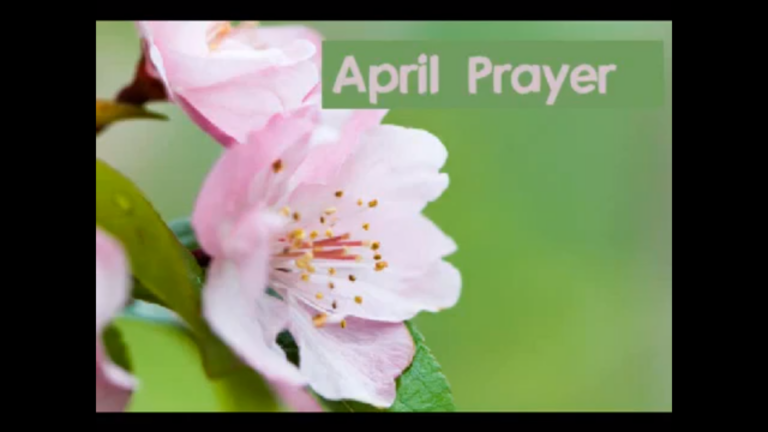 Prayer for April