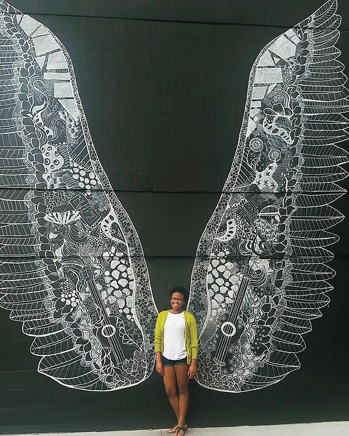 Angel Wings Mural, Nashville, Tennessee