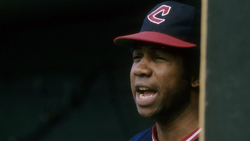 Frank Robinson, manager of the 1975 Cleveland Indians
