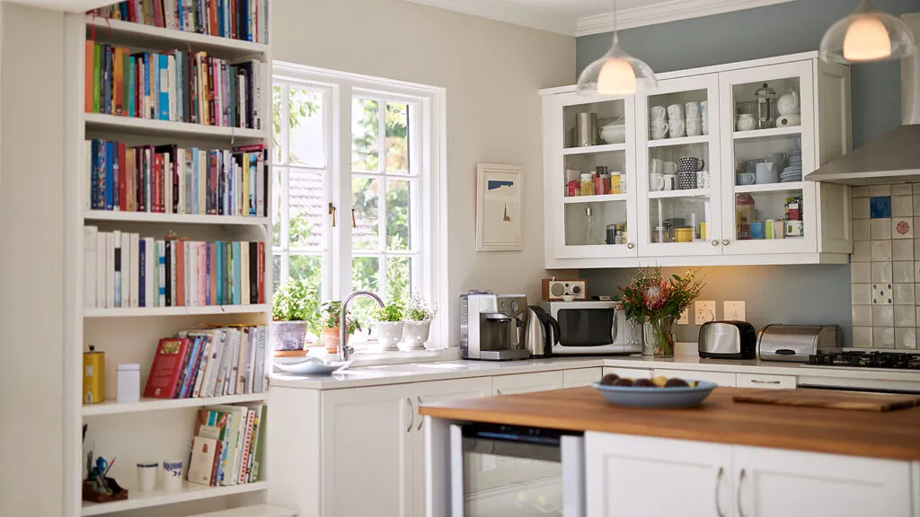 A tidy, decluttered kitchen