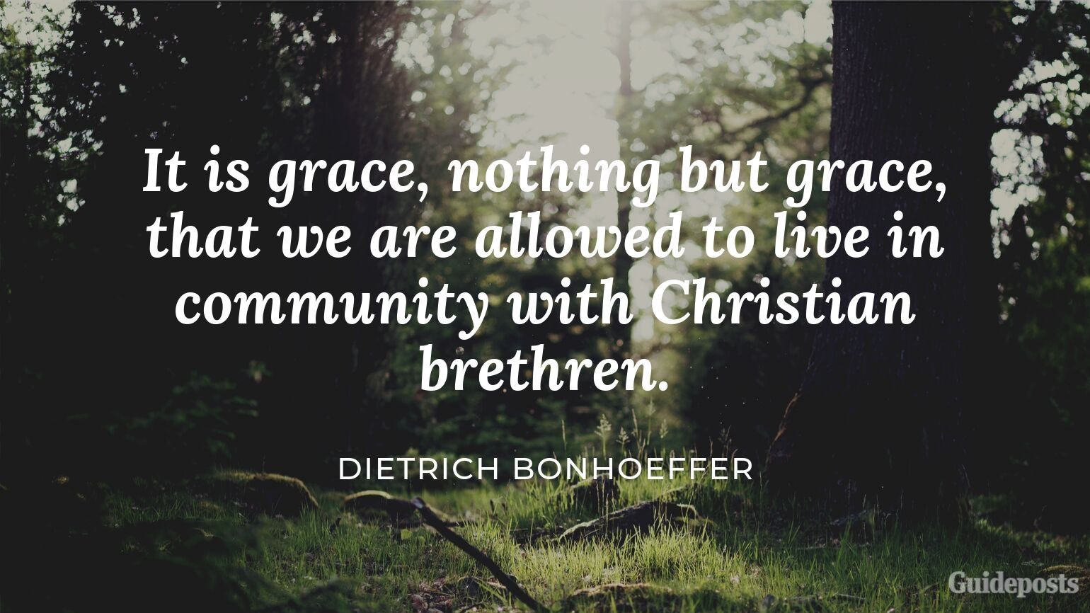7 Inspiring Quotes from Dietrich Bonhoeffer German Pastor "It is grace, nothing but grace, that we are allowed to live in community with Christian brethren." Inspiration Inspirational Stories of Faith
