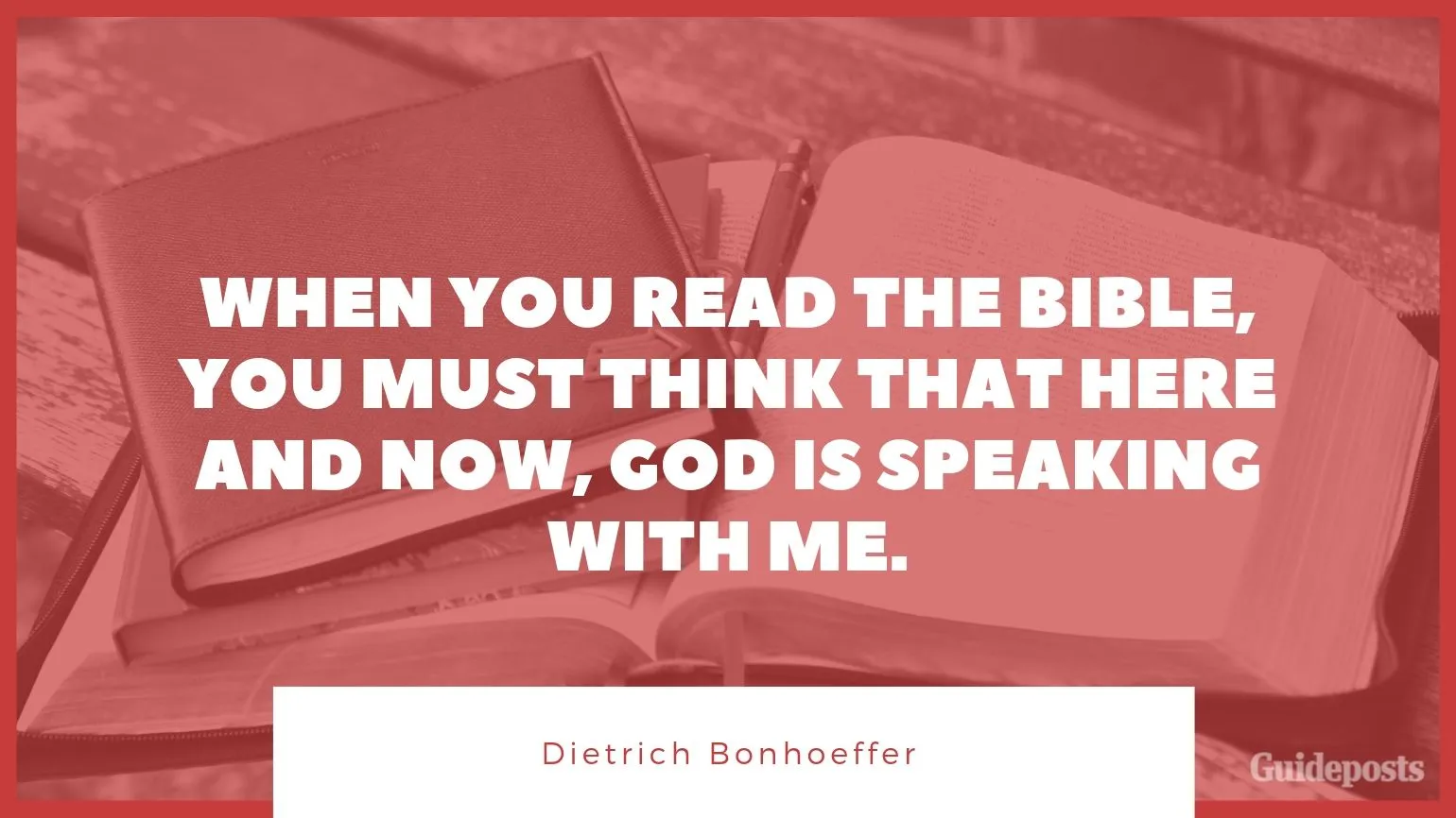 7 Inspiring Quotes from Dietrich Bonhoeffer German Pastor When you read the Bible, you must think that here and now, God is speaking with me." Inspiration Inspirational Stories of Faith