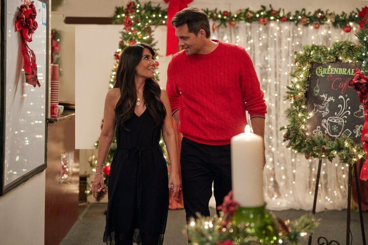 Marisol Nichols and Kristoffer Polaha and We Wish You a Married Christmas Hallmark Christmas movies 2022