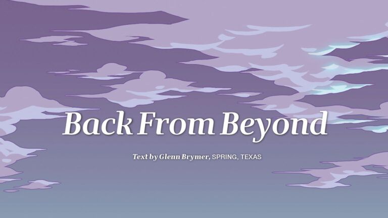 Back from Beyond title slide