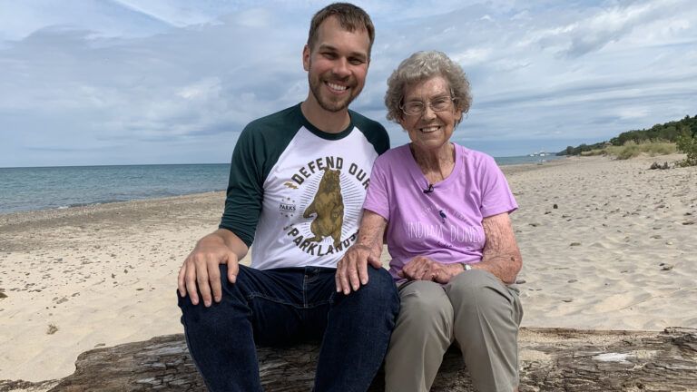 Brad Ryan and his grandmother, Joy Ryan