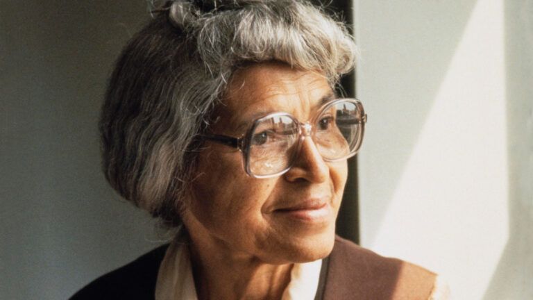 Rosa Parks; photo by Judith Sedwick courtesy Schlesinger Library, Harvard Radcliffe Institute