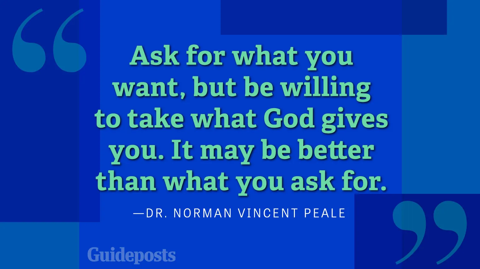 Ask for what you want, but be willing to take what God gives you. It may be better than what you ask for.