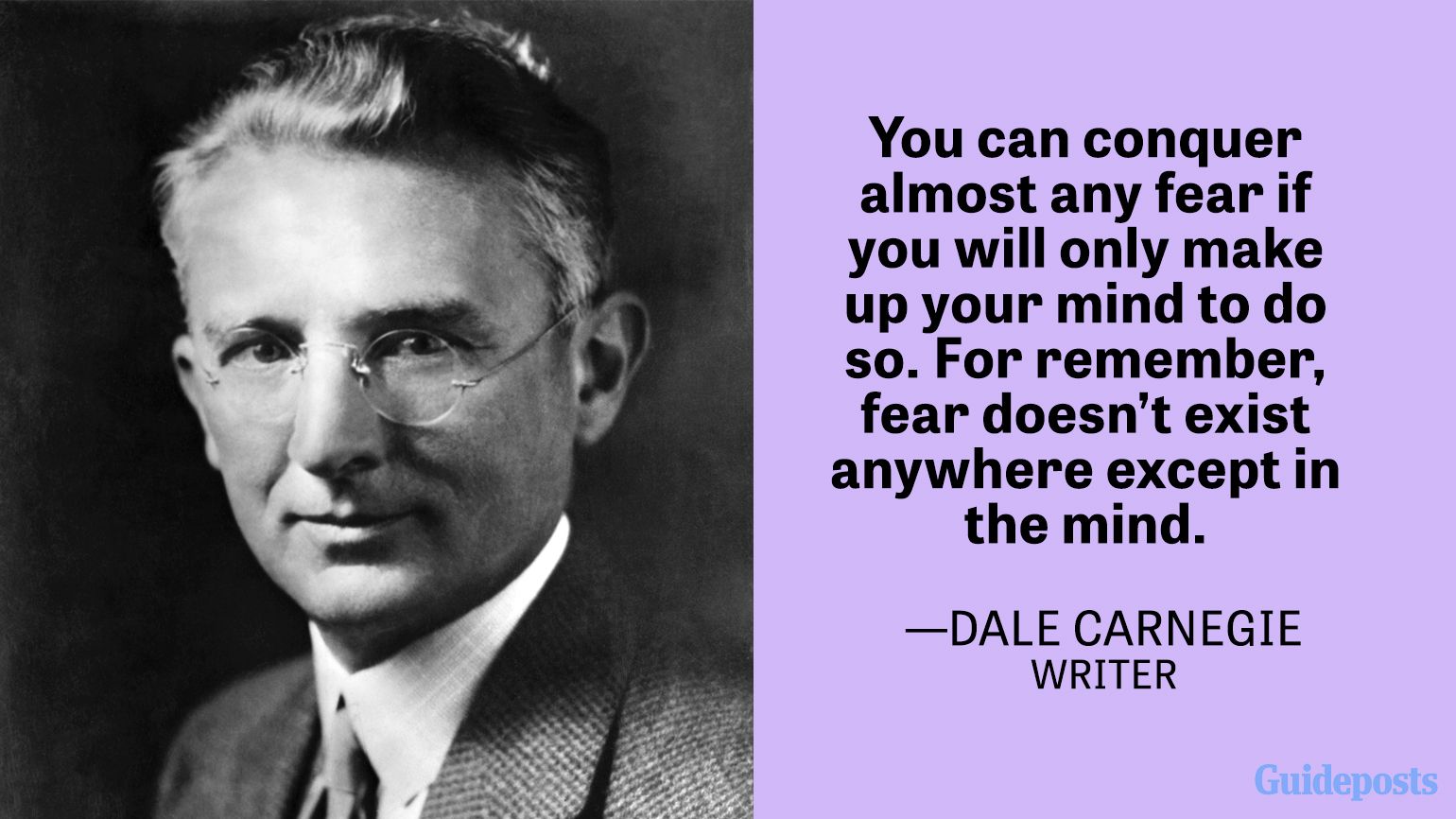 Dale Carnegie, author of "How to Win Friends and Influence People." Head and shoulders portrait.