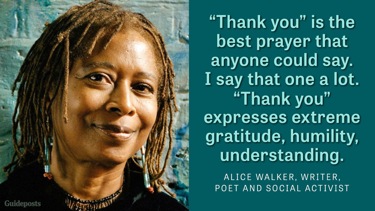 "Thank you" is the best prayer anyone could say. I say that one a lot. "Thank you" expresses extreme gratitude, humility, understanding.