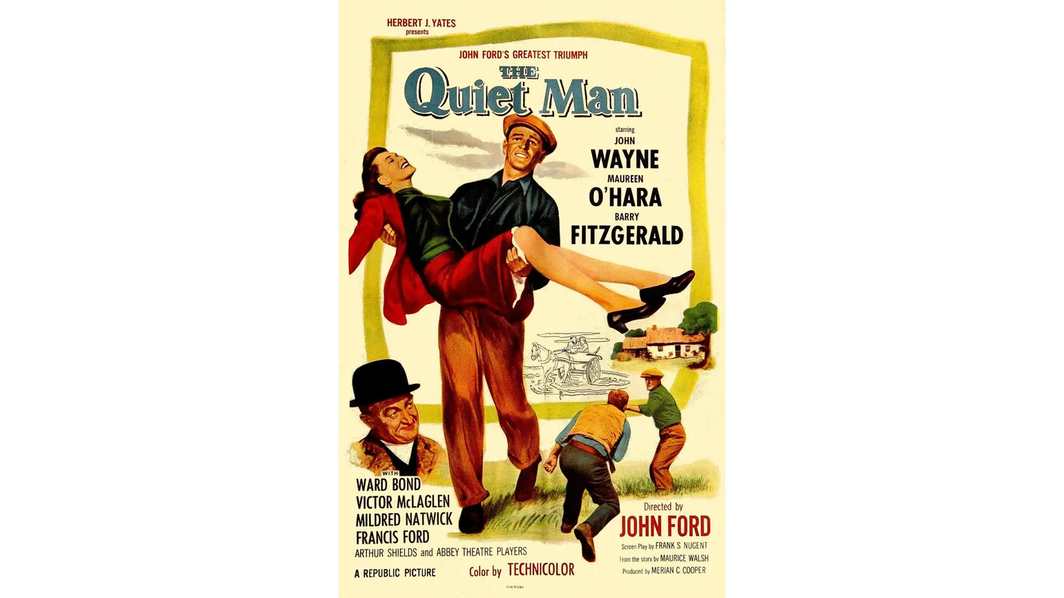 Film poster for The Quiet Man (1952)