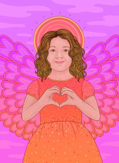 Little girl angel