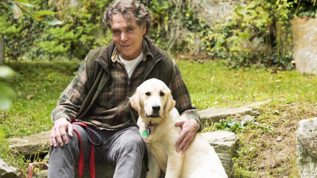 Guideposts Editor Edward Grinnan and his dog, Gracie.