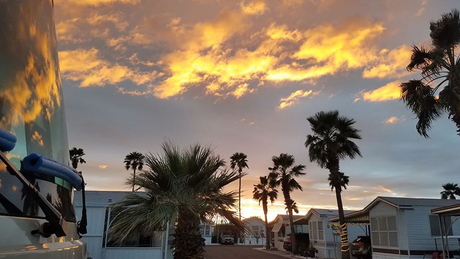 Sunset in Mesa, Arizona.