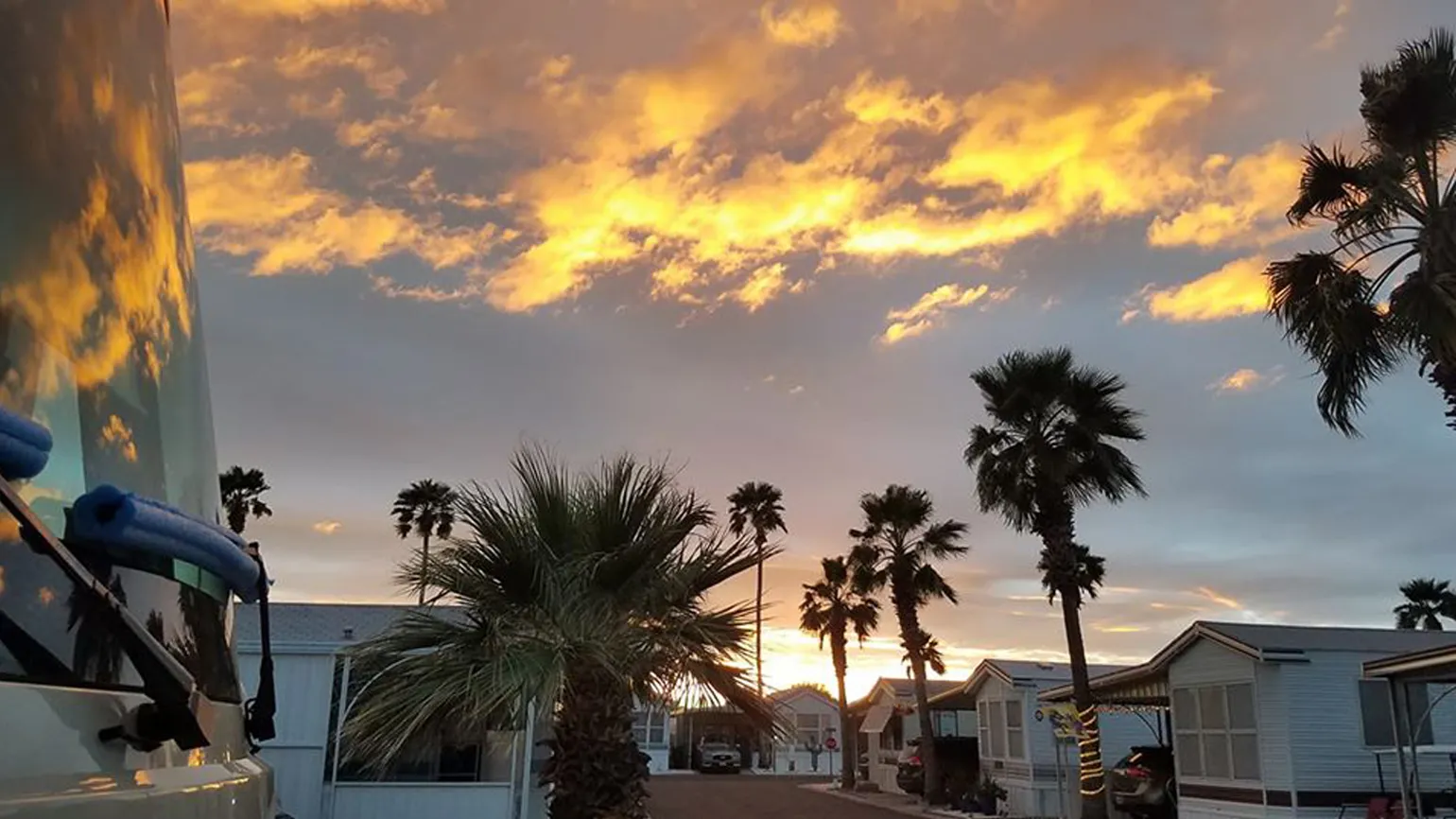 Sunset in Mesa, Arizona.