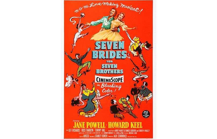 Film poster for Seven Brides for Seven Brothers (1954)