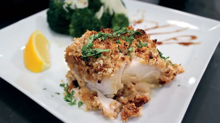 Baked Lemon Cod with Broccoli