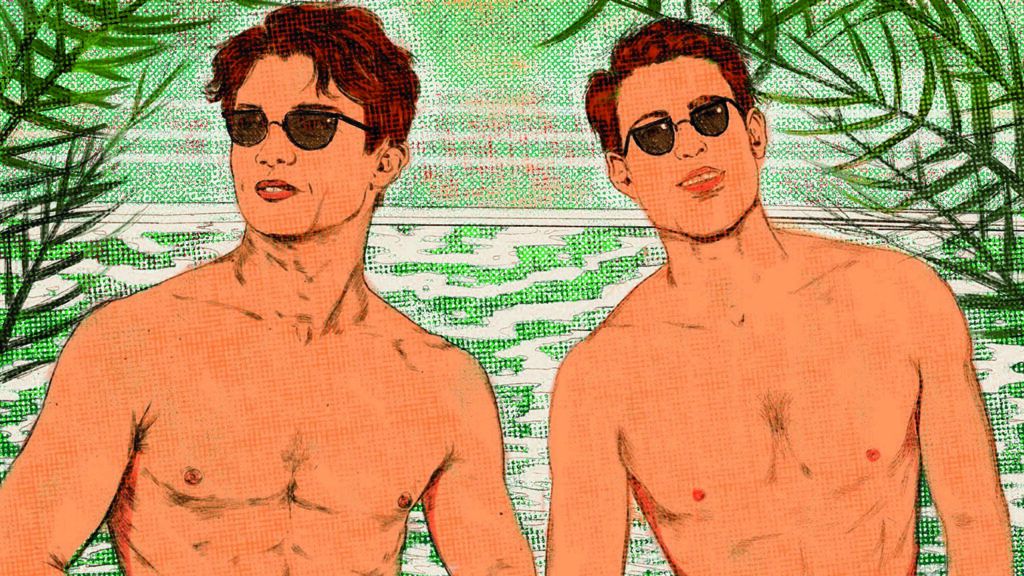 Illustration of two lifeguards