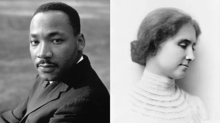 Royalty-free stock images: Martin Luther King Jr. and Helen Keller