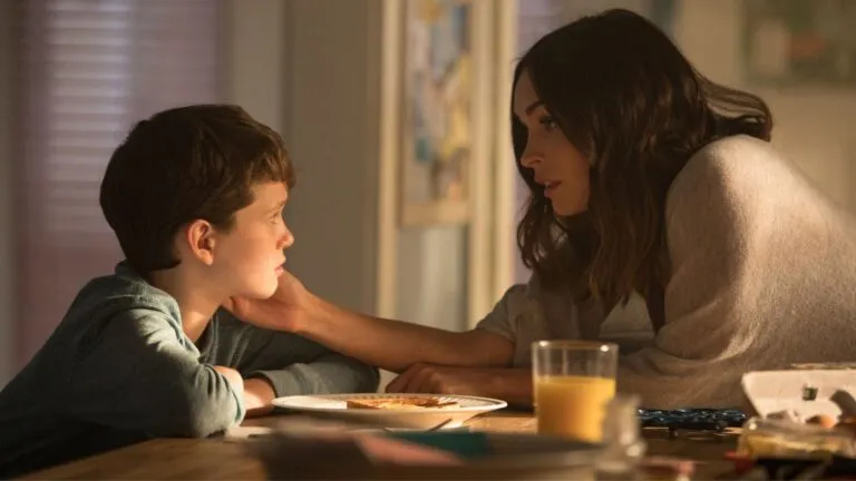 Gabriel Bateman and Megan Fox in 'Think Like a Dog'