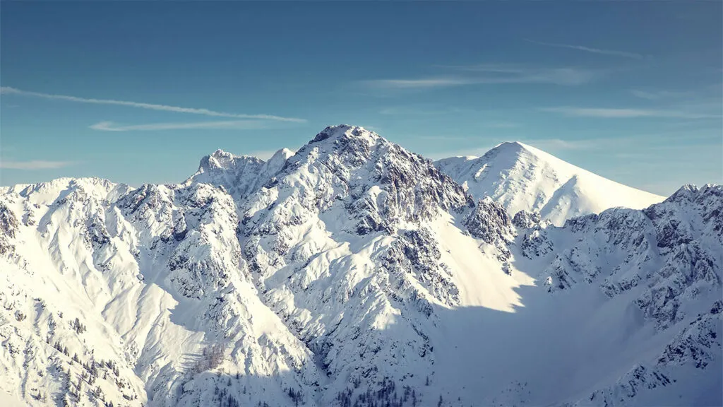 Mountain view in the Austrian Alps.