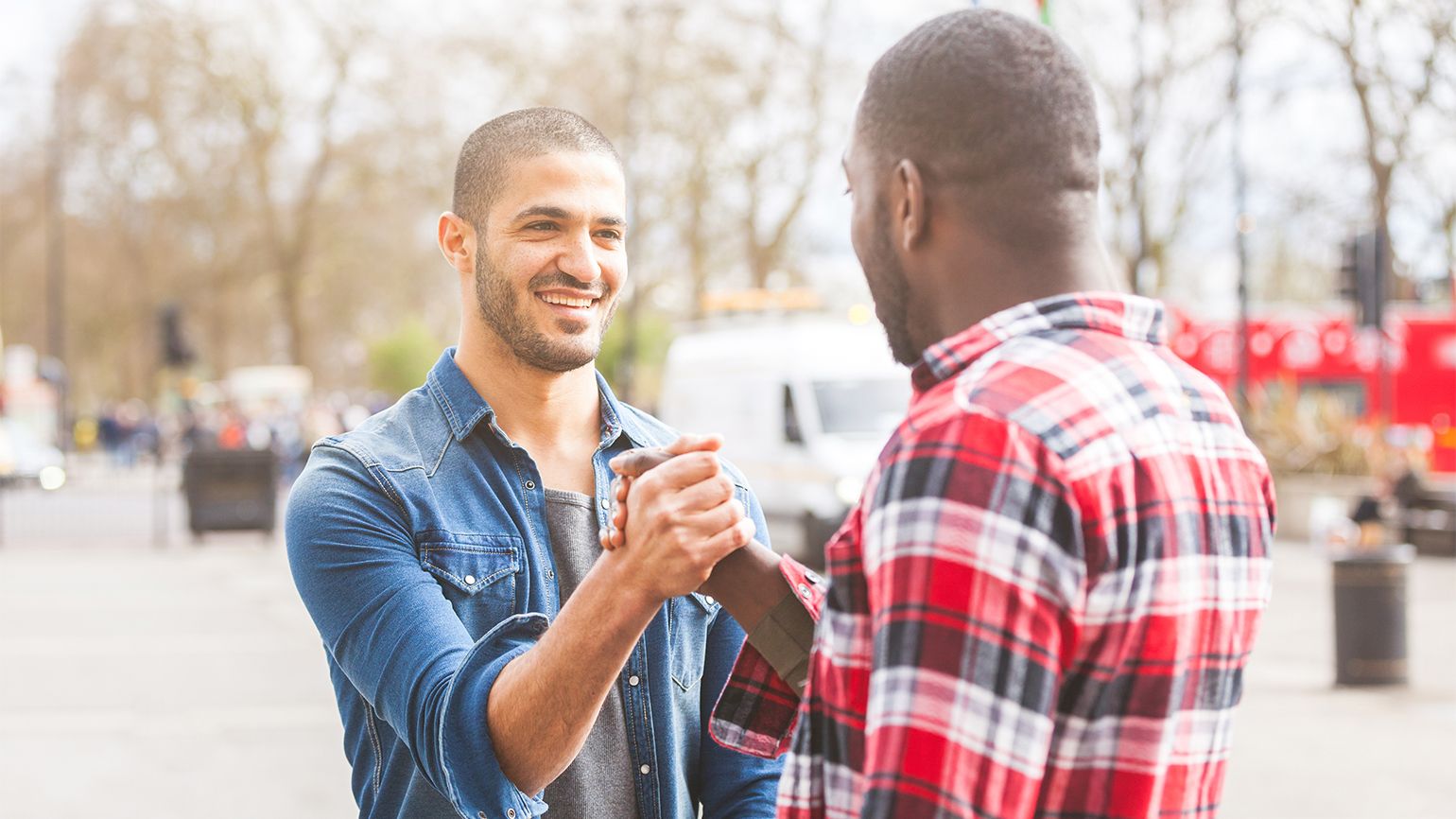 Men shaking hands