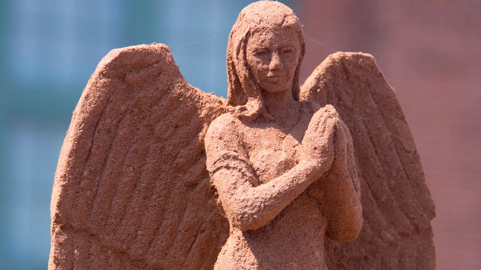 Canada, Prince Edward Island, Charlottetown. SandLand, Canada's largest sand sculpture show west of British Columbia.