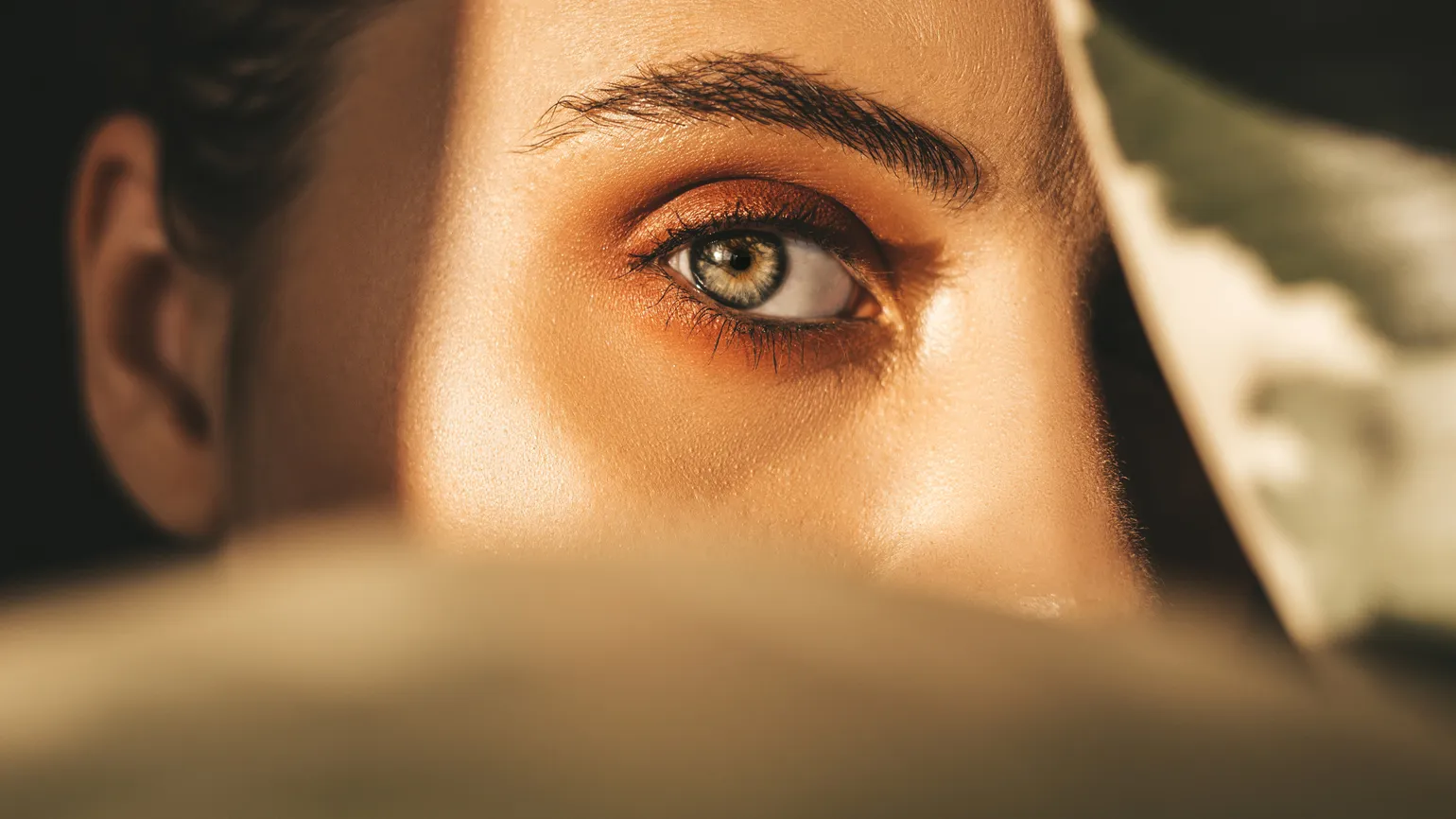 Close up of woman's eye.