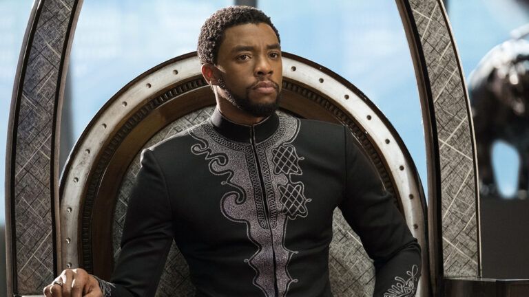 Chadwick Boseman, who portrays T'Challa/Black Panther in the film