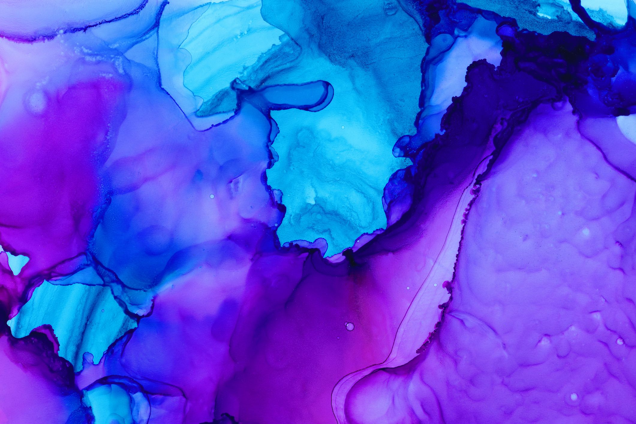 Blue and purple abstract art.
