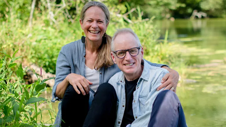 Ian Morgan Cron and his wife, Anne; photo by Tamika Moore