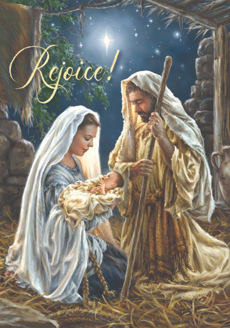 Rejoice Christmas Cards, Pack of 12-16223