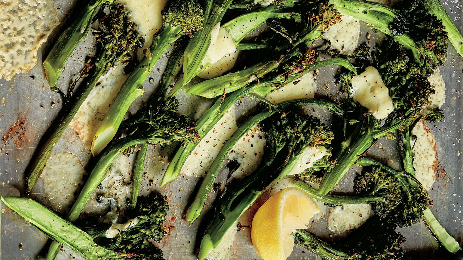 Ina Garten's Roasted Broccolini and Cheddar Guideposts