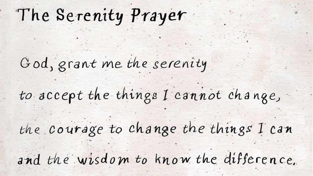 Illustration of the Serenity Prayer