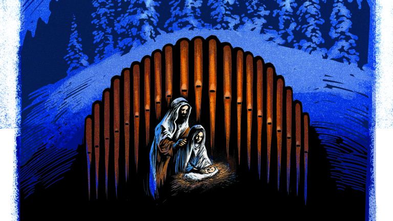 Illustration of Nativity Scene