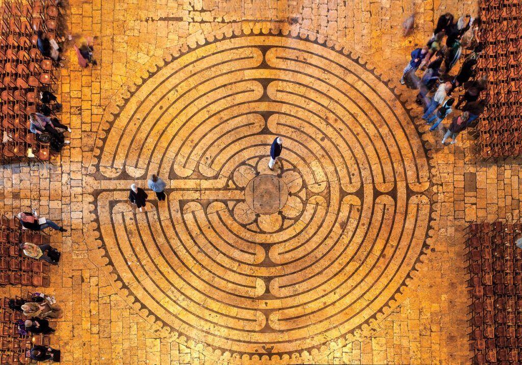 Labyrinth at Chartres Cathedral, France; Getty Images