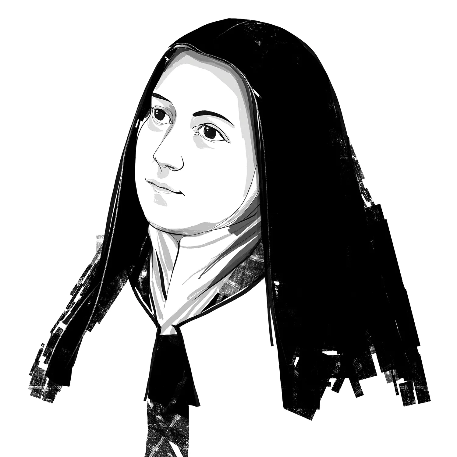 SAINT THÉRÈSE OF LISIEUX; ILLUSTRATION BY JOHN JAY CABUAY