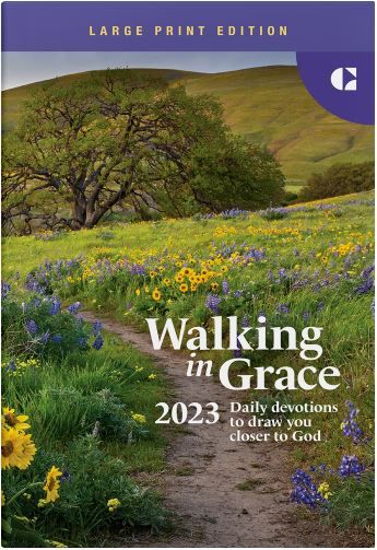 Cover of Walking in Grace 2023 new years devotional