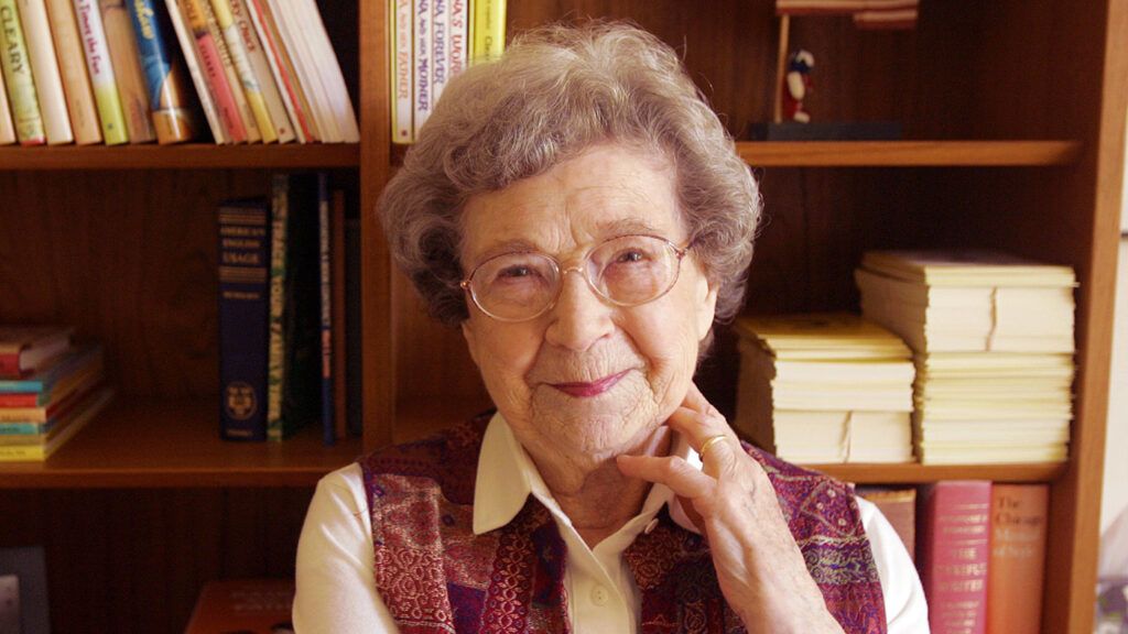 Author Beverly Cleary; photo by San Francisco Chronicle/Hearst Newspapers via Getty Images