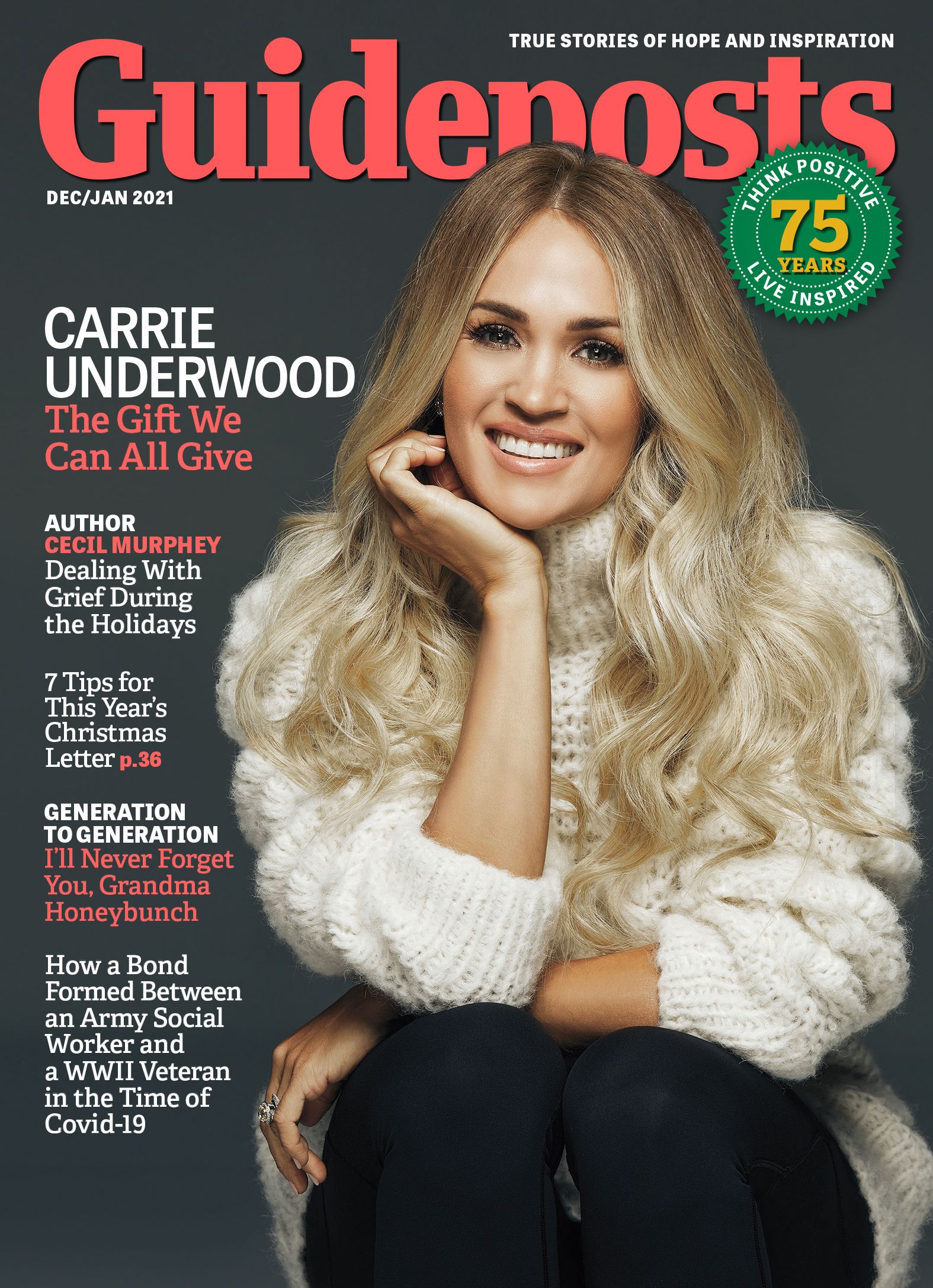 Carrie Underwood on the cover of Guideposts magazine (Guideposts)