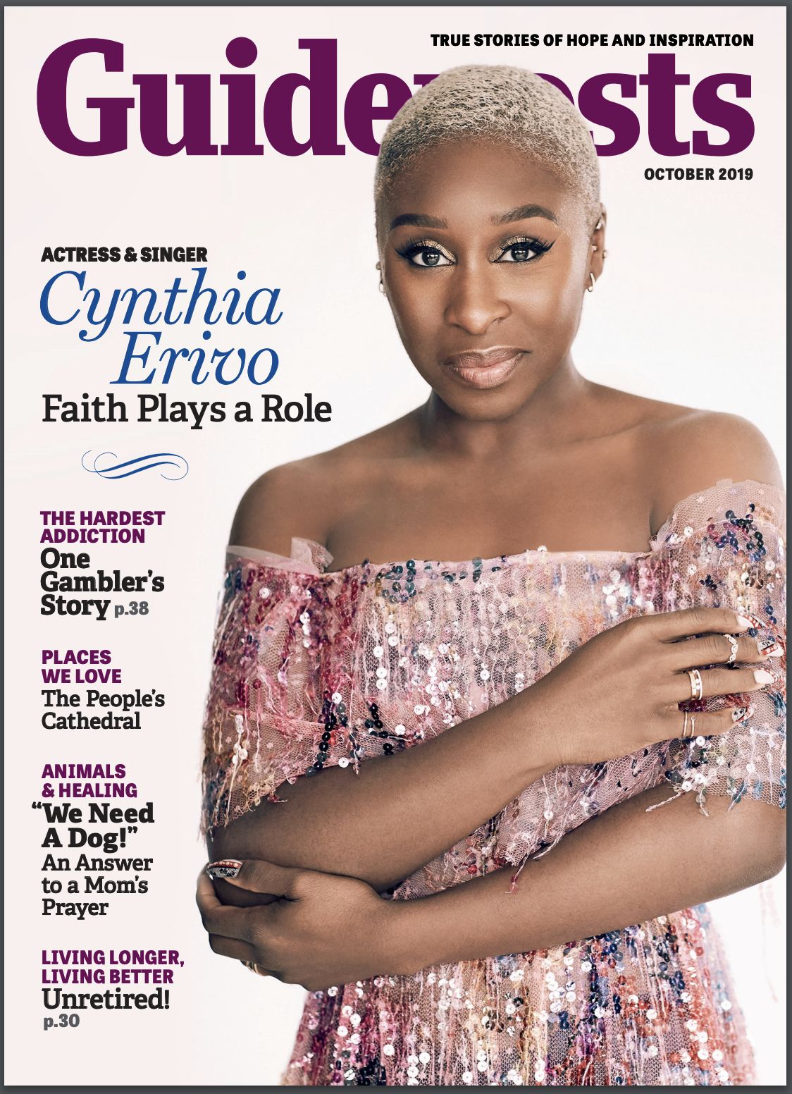 Cynthia Erivo on the cover of Guideposts magazine (Guideposts)