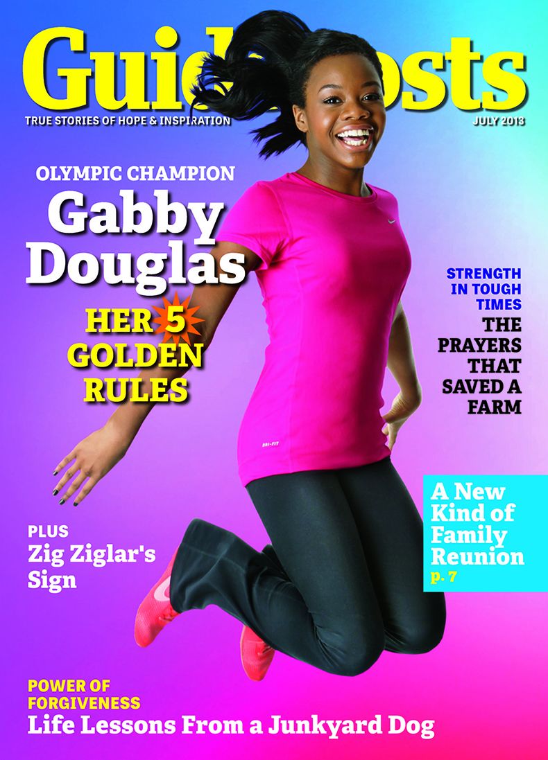 Gabby Douglas on the cover of Guideposts magazine (Guideposts)