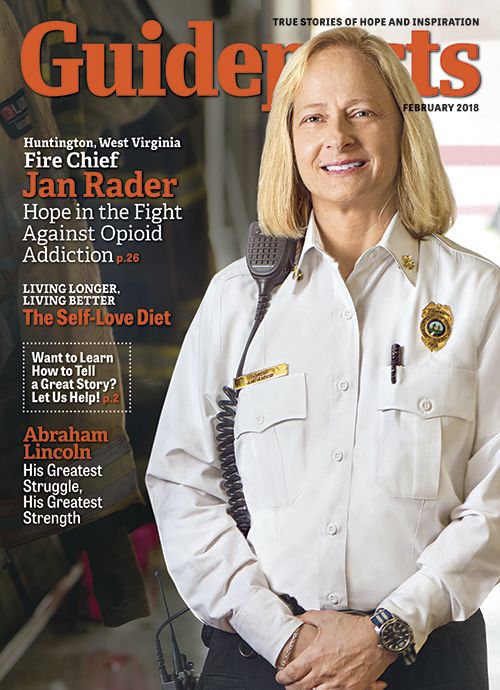 Jan Rader on the cover of Guideposts magazine (Guideposts)
