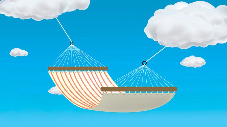 An artst's render of a heavenly hammock