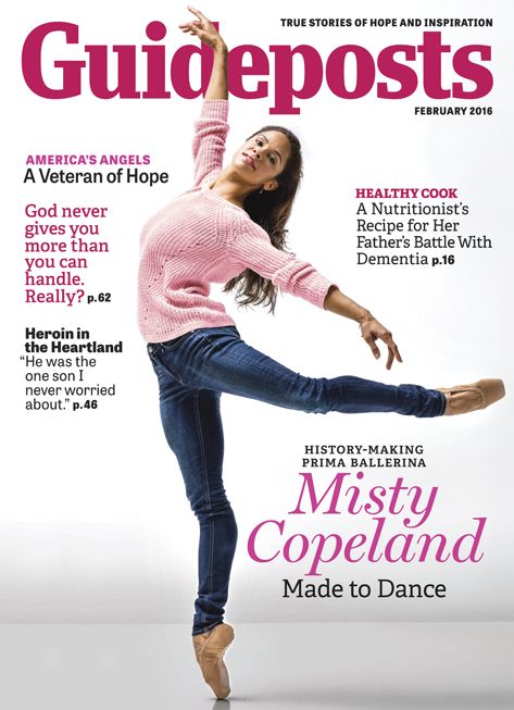 Misty Copeland on the cover of Guideposts magazine (Guideposts)
