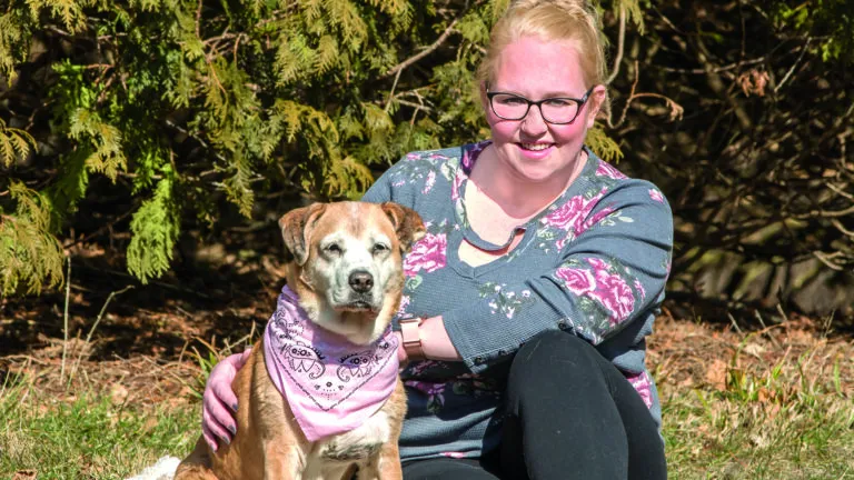 Keelie and her dog, Darla